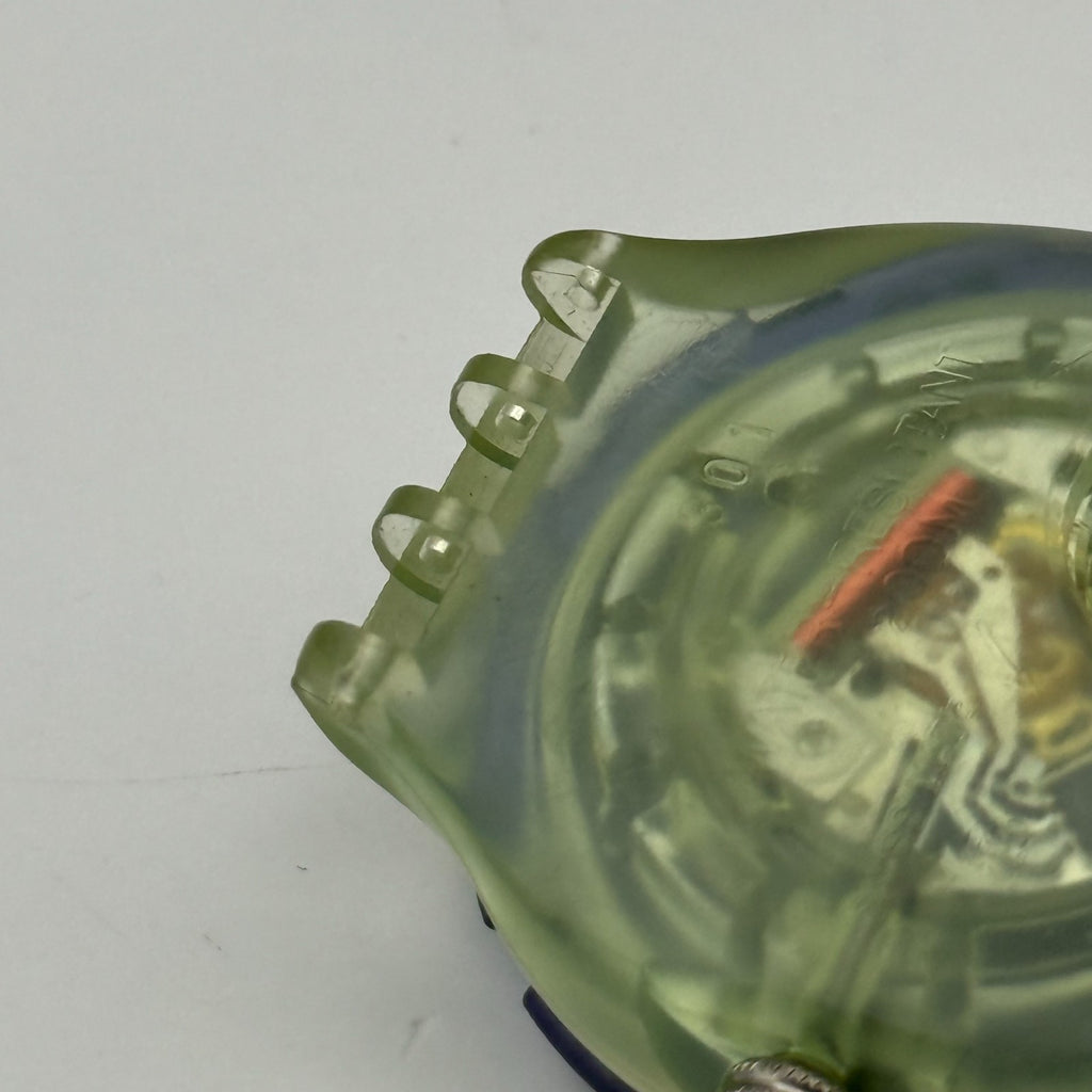 Vintage Swatch Scuba 200 Watch SDN103 Spray Up 1992 ETA Quartz Swiss 40mm Parts 