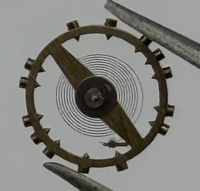 AS 1001 Balance Wheel Complete And Spring 7¾’’’ Renata 610 Watch Movement Parts