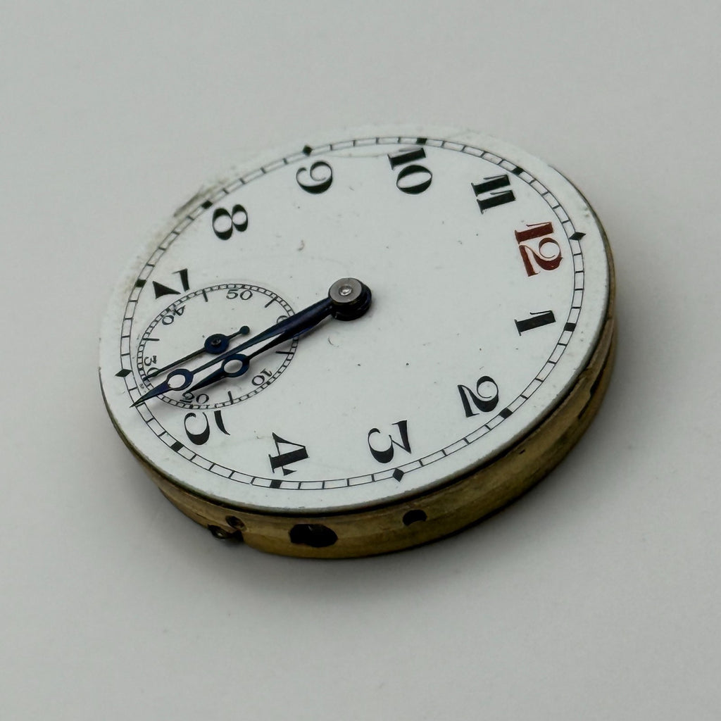 Trench Watch Movement Subseconds Manual Wind Vintage Parts Repair 27.8mm