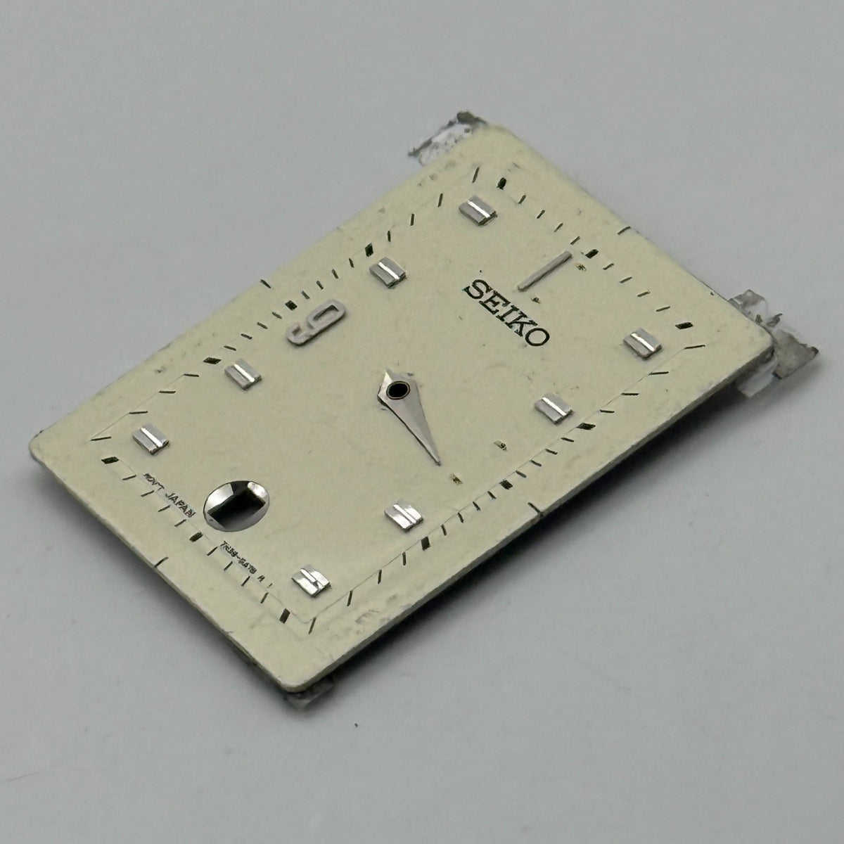 Seiko 7N39-8A78 Watch Dial Rectangular Japan Vintage Spare Parts Repair 20.7mm