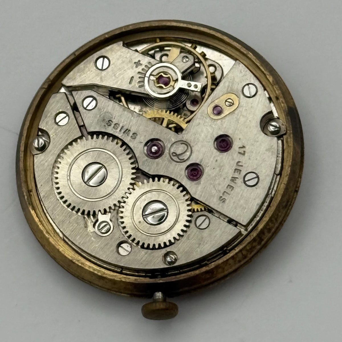 AS 1634 Watch Movement - A. Schild 1634 Bernex - For Parts / Repair - 29.6mm
