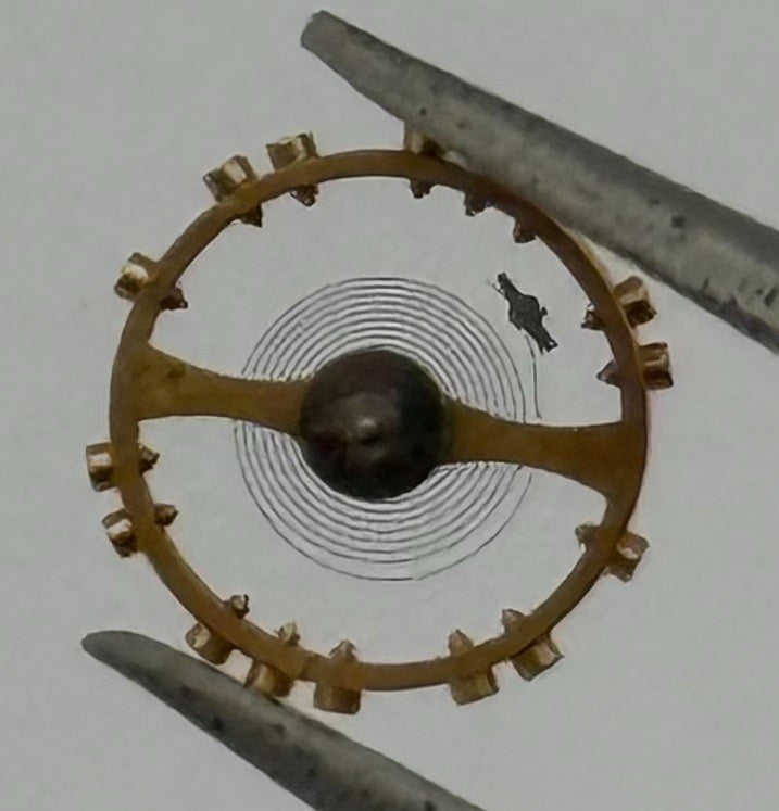 FEF 6620 Balance Wheel Complete And Spring 5½’’’ 1450 M Watch Movement Parts NOS