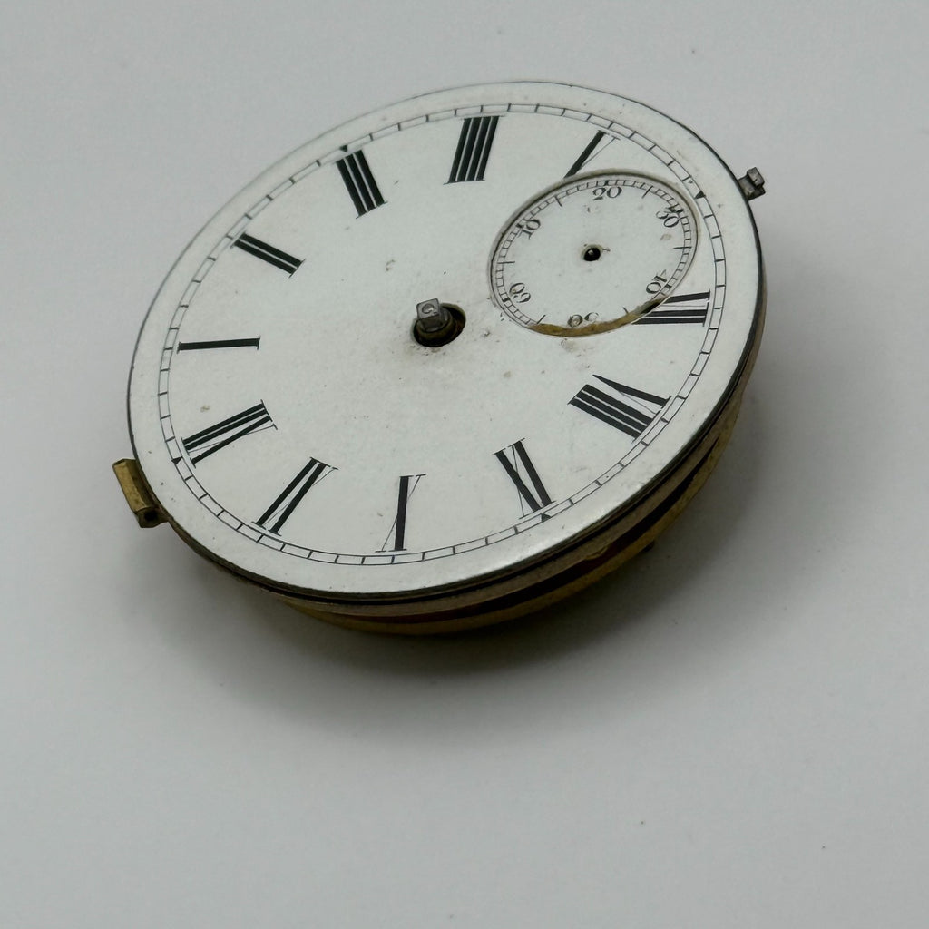 English Lever Pocket Watch Movement - E. Johnson & Son Derby - Parts / Repair