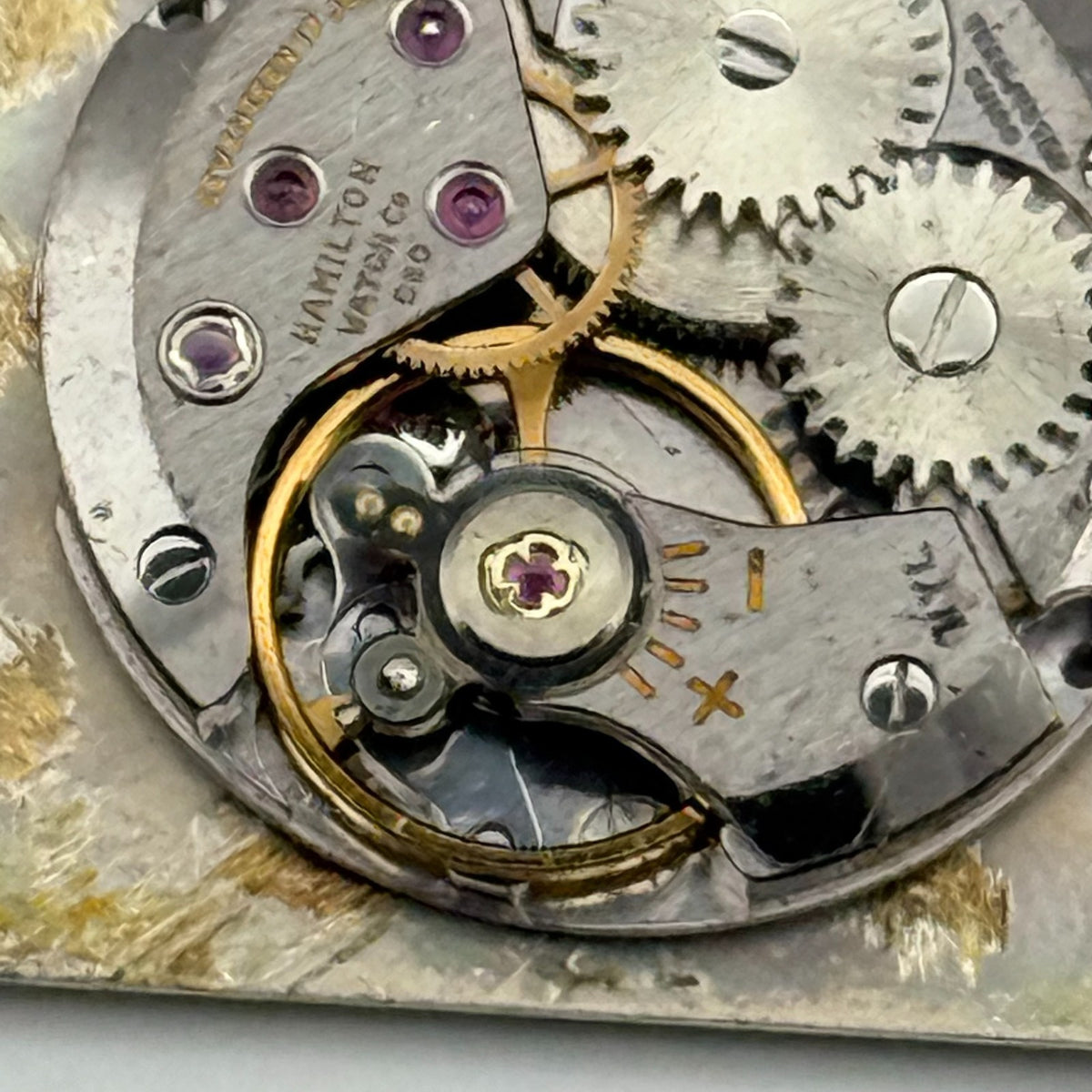 Hamilton C80 Watch Movement - Spares - For Parts / Repair - 17.4mm