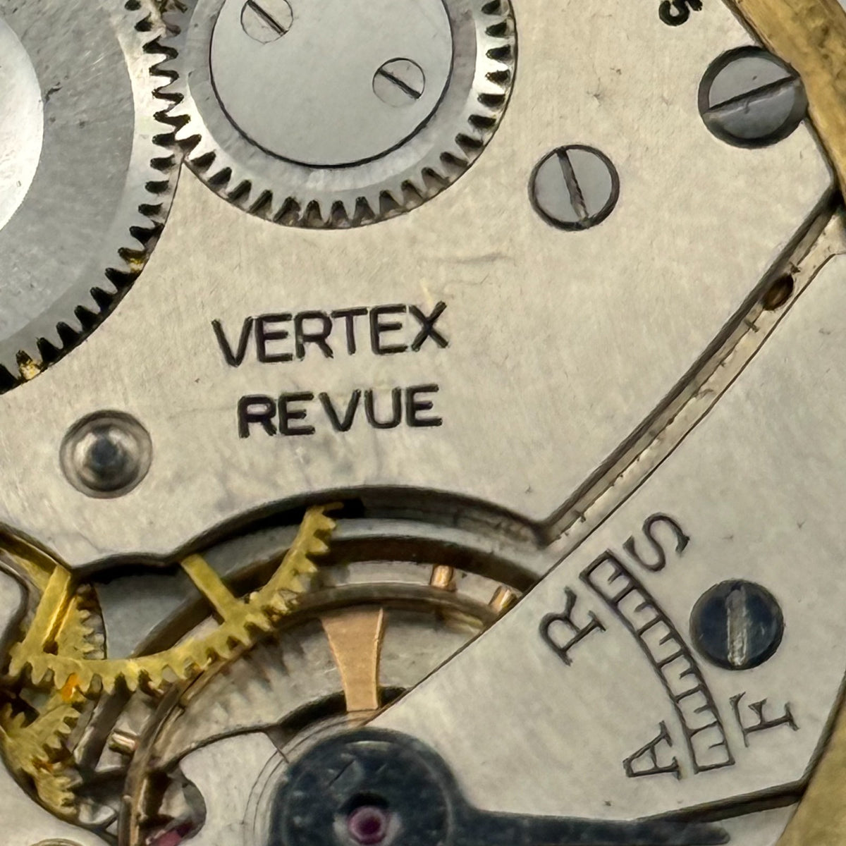 Vertex Revue 65 Pocket Watch Movement - Garrard - Parts / Repair