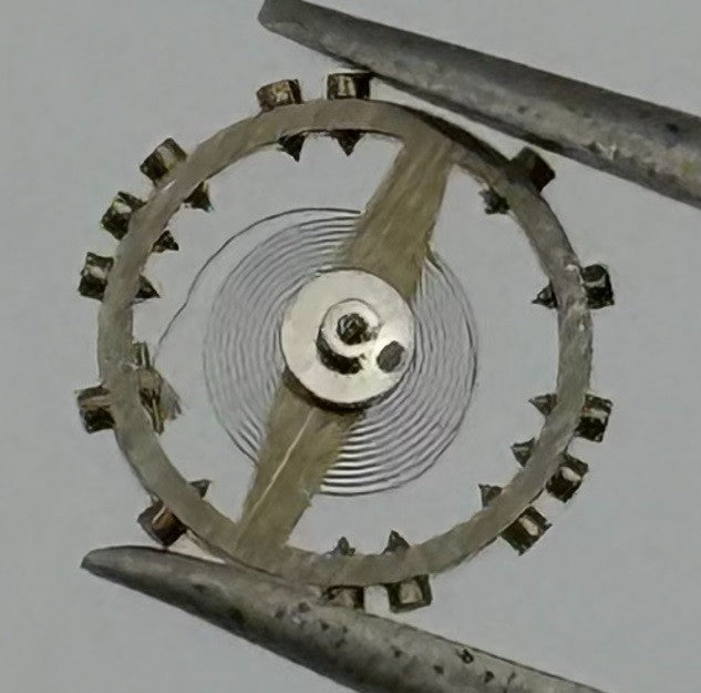AS 1677 Balance Wheel Complete And Spring 5½’’’ 1225 M Watch Movement Parts NOS