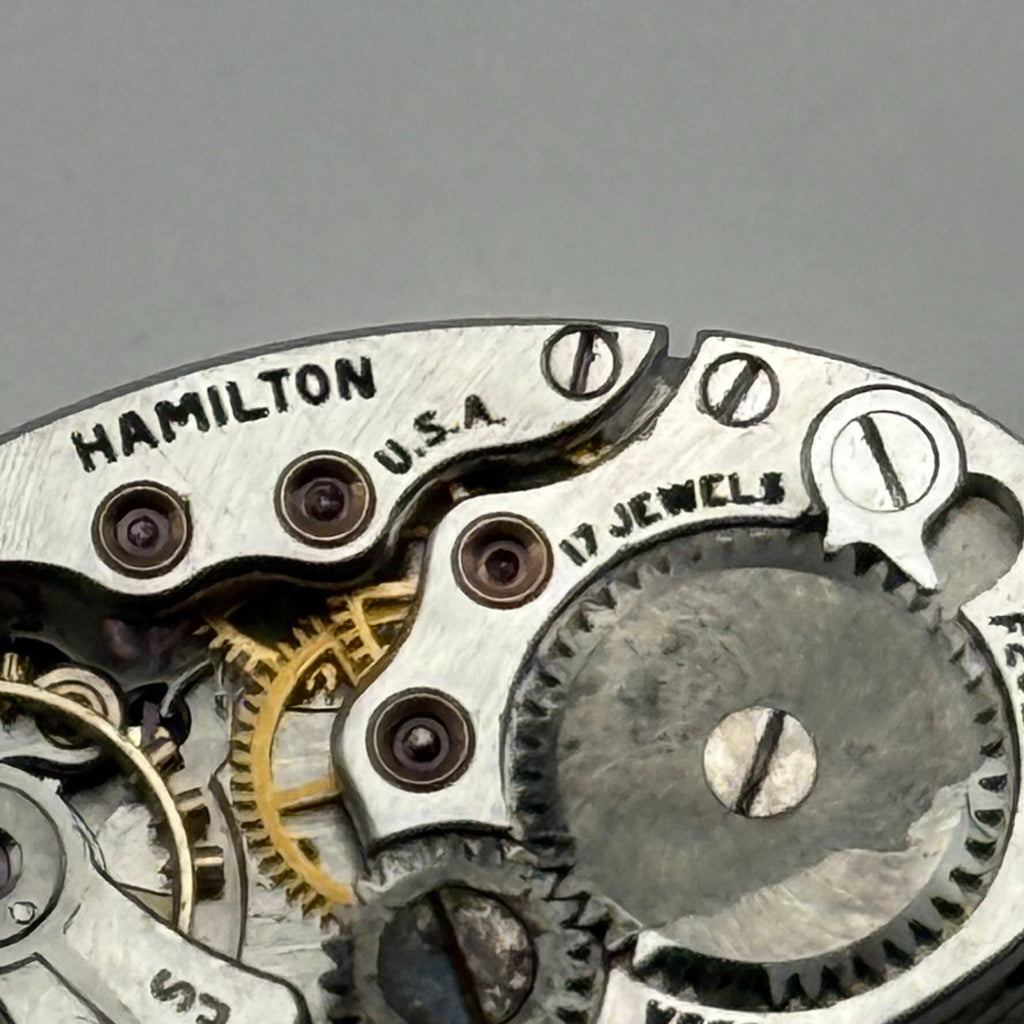 Hamilton 995A Watch Movement 17 Jewels USA Manual Wind Parts Repair 12.6mm