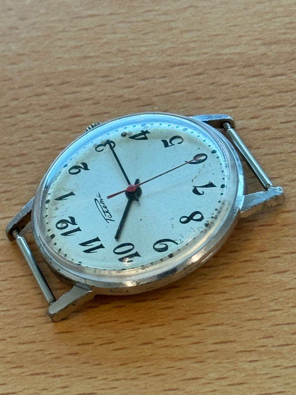 Vintage Soviet Russian Men's Watch - Raketa 2609.HA - Red Second Hand - Spares