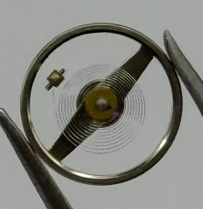 Ebosa 86 87 Balance Wheel Complete And Spring 8¾’’’ 1249 Watch Movement Parts