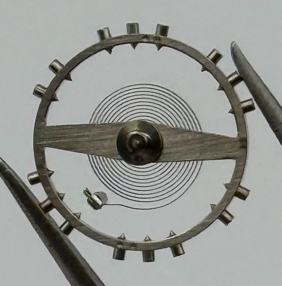 Felsa 4000 4010 Balance Wheel Complete And Spring 1435 Watch Movement Parts NOS