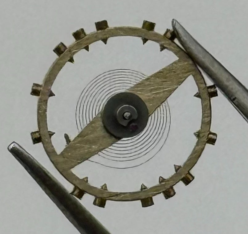 Derby 40 Balance Wheel Complete And Spring 8¾’’’ Renata 102 Watch Movement Parts