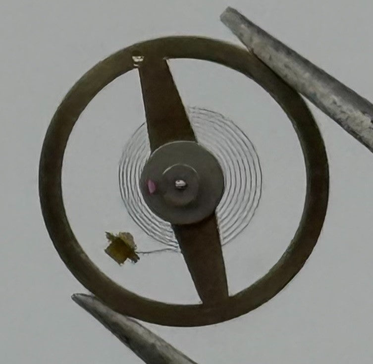 Amida 562 Balance Wheel Complete And Spring 8¾''' 874 Watch Movement Parts NOS