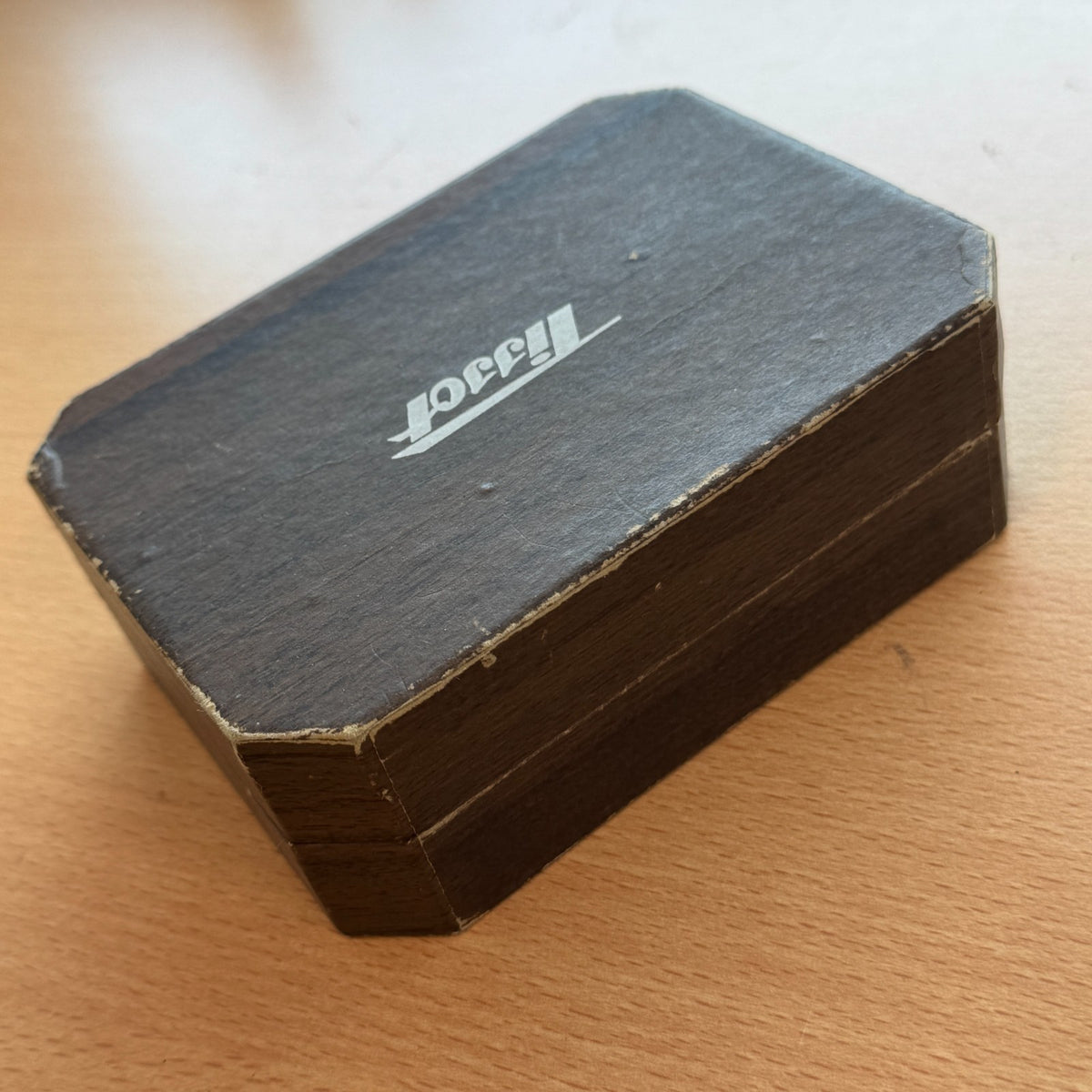 Vintage Tissot Watch Box In Brown - Rare Find For A Collector - 13cm x 9.5cm