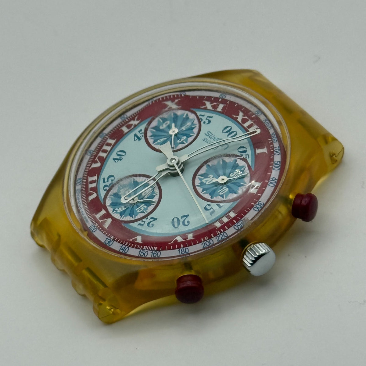 Vintage Swatch Chronograph Watch SCK103 Windmill 1992 Swiss 37mm Parts Repair