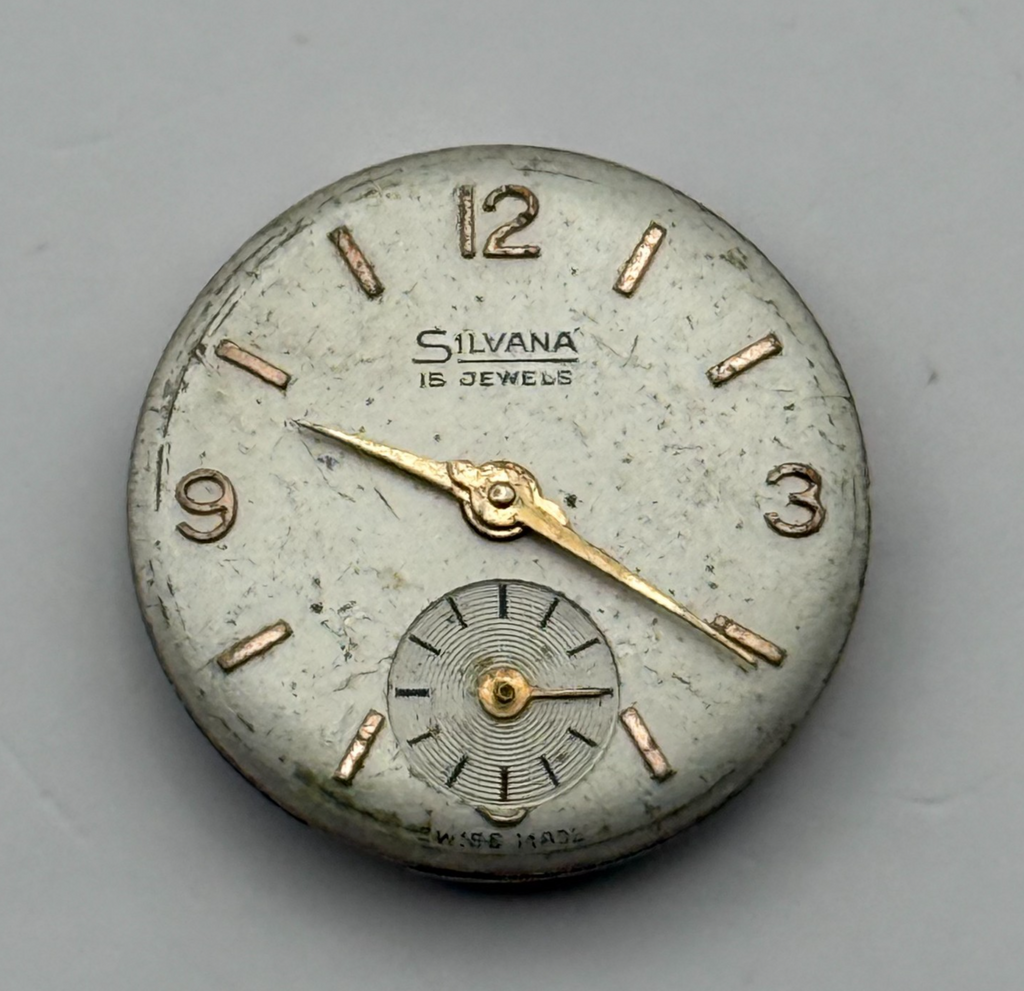 Felsa 4022 Watch Movement Silvana 15 Jewel Swiss Manual Wind Parts Repair 17.4mm
