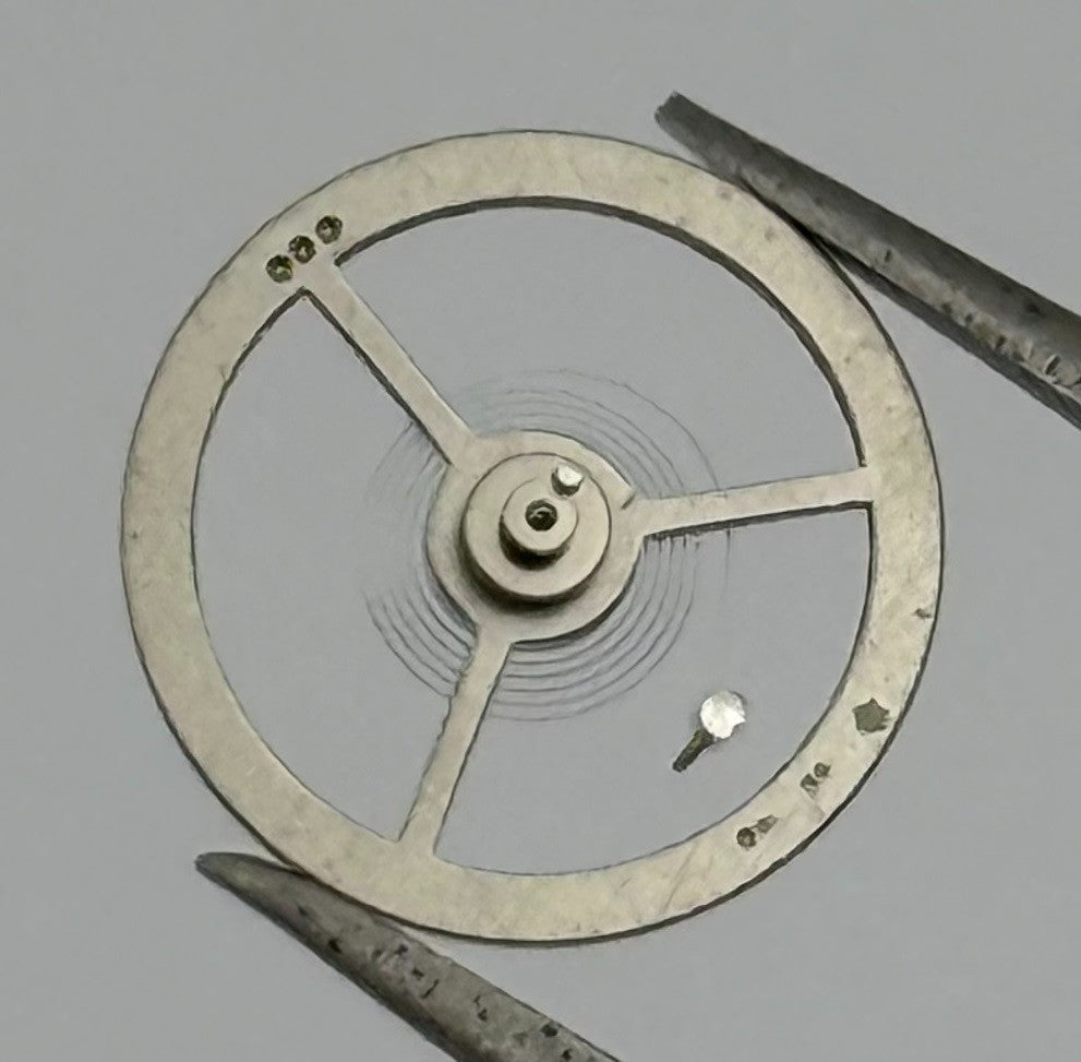 EB 1197 Balance Wheel Complete And Spring 10½’’’ 109 M Watch Movement Parts NOS