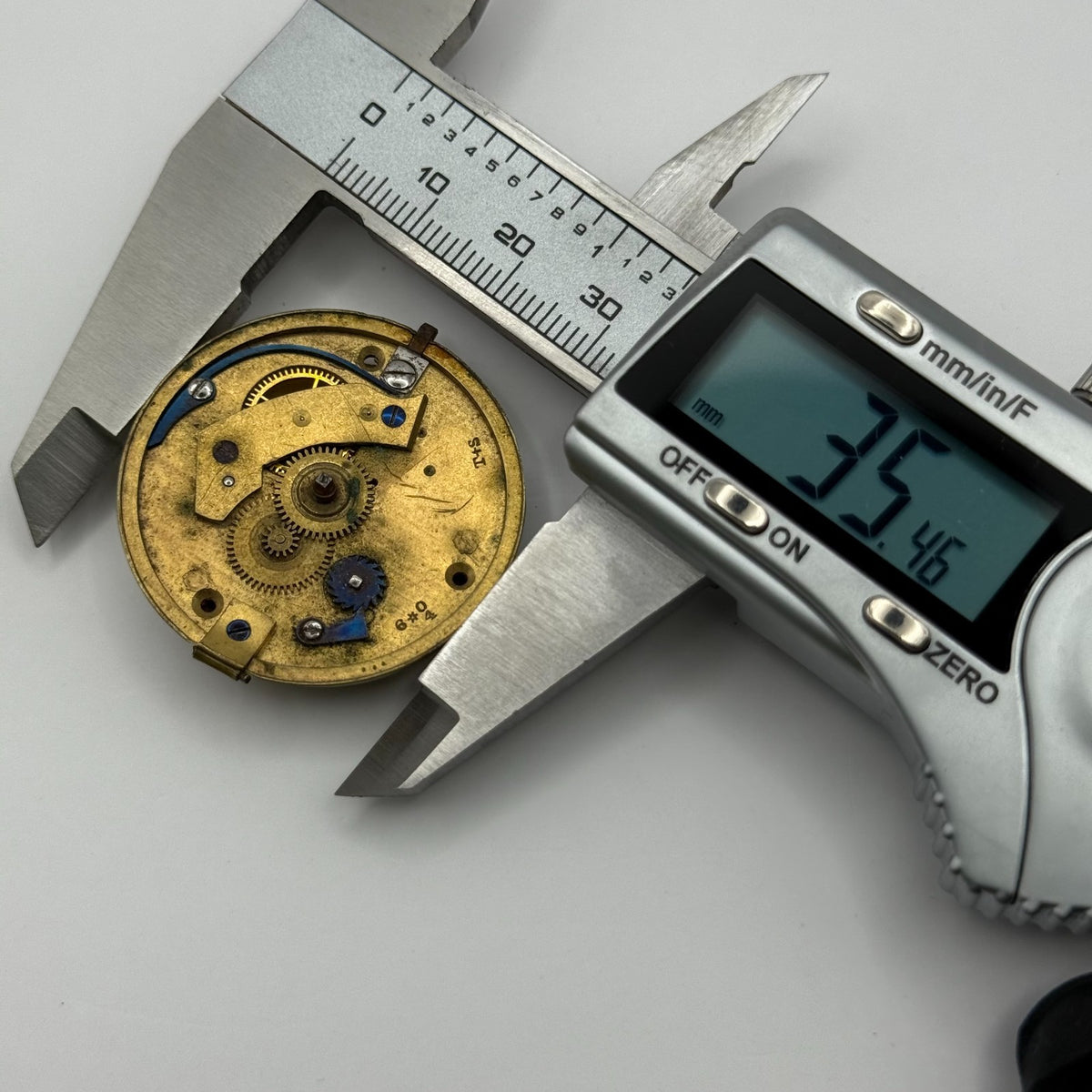 English Lever Fusee Pocket Watch Movement - G.H. Roc Cambridge - Parts / Repair