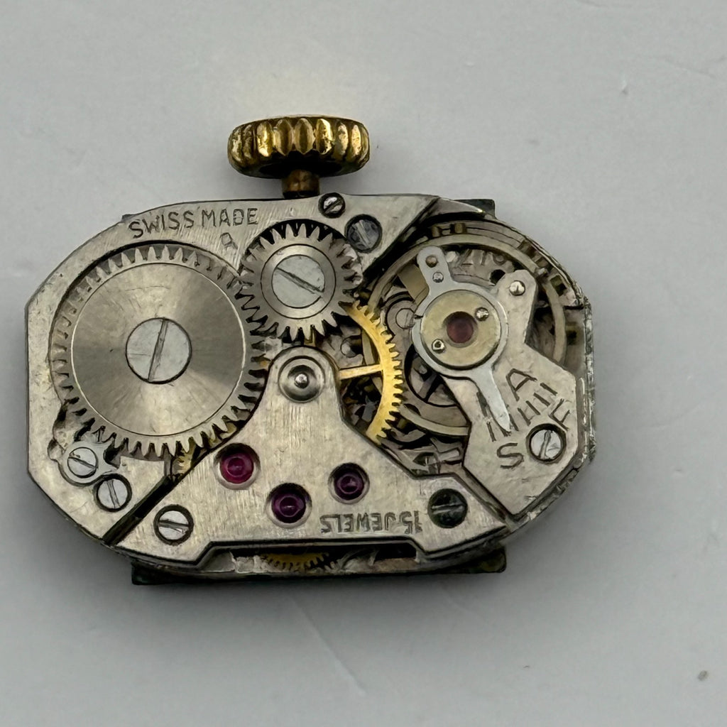 FEF 270 Watch Movement Running Avia 15J Swiss Manual Wind Parts Repair 12.8mm