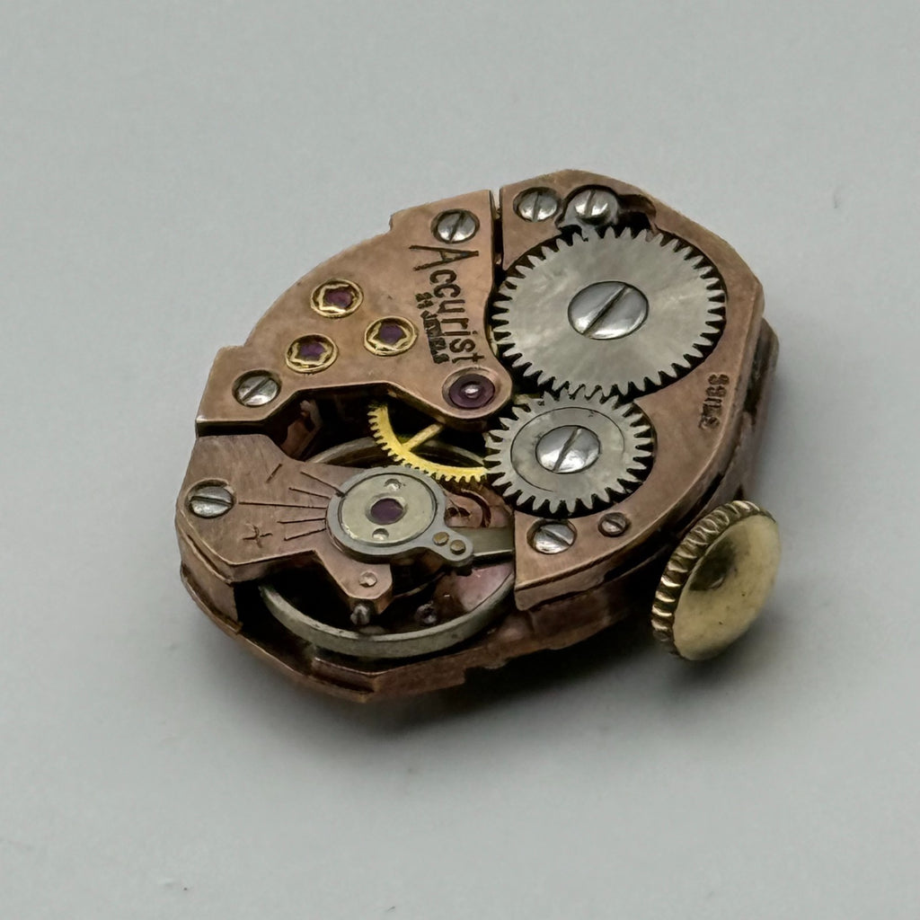 FEF 370 Watch Movement Accurist 21 Jewels Swiss Manual Wind Parts Repair 15.1mm