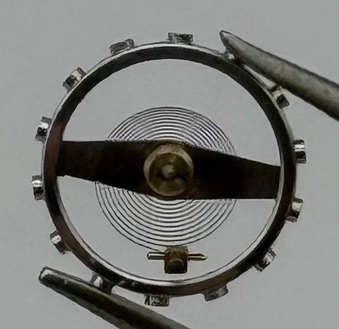 Lanco 576 PL Balance Wheel Complete And Spring 5’’’ Watch Movement Parts NOS