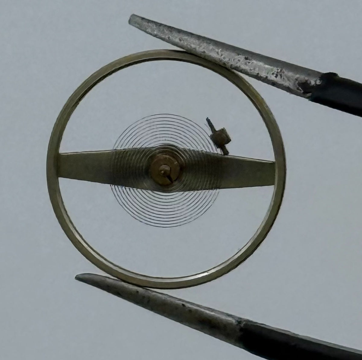 Junghans 93 Balance Wheel Complete And Spring Progress Watch Movement Parts NOS