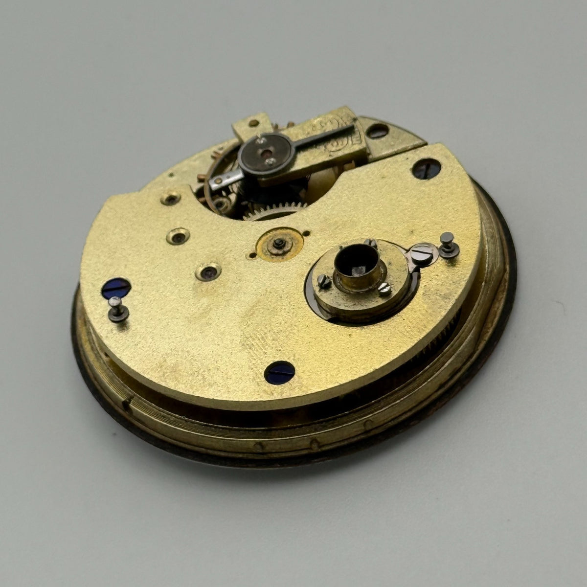 Swiss Lever Pocket Watch Movement - Unidentified - Antique Parts / Repair 42.7mm
