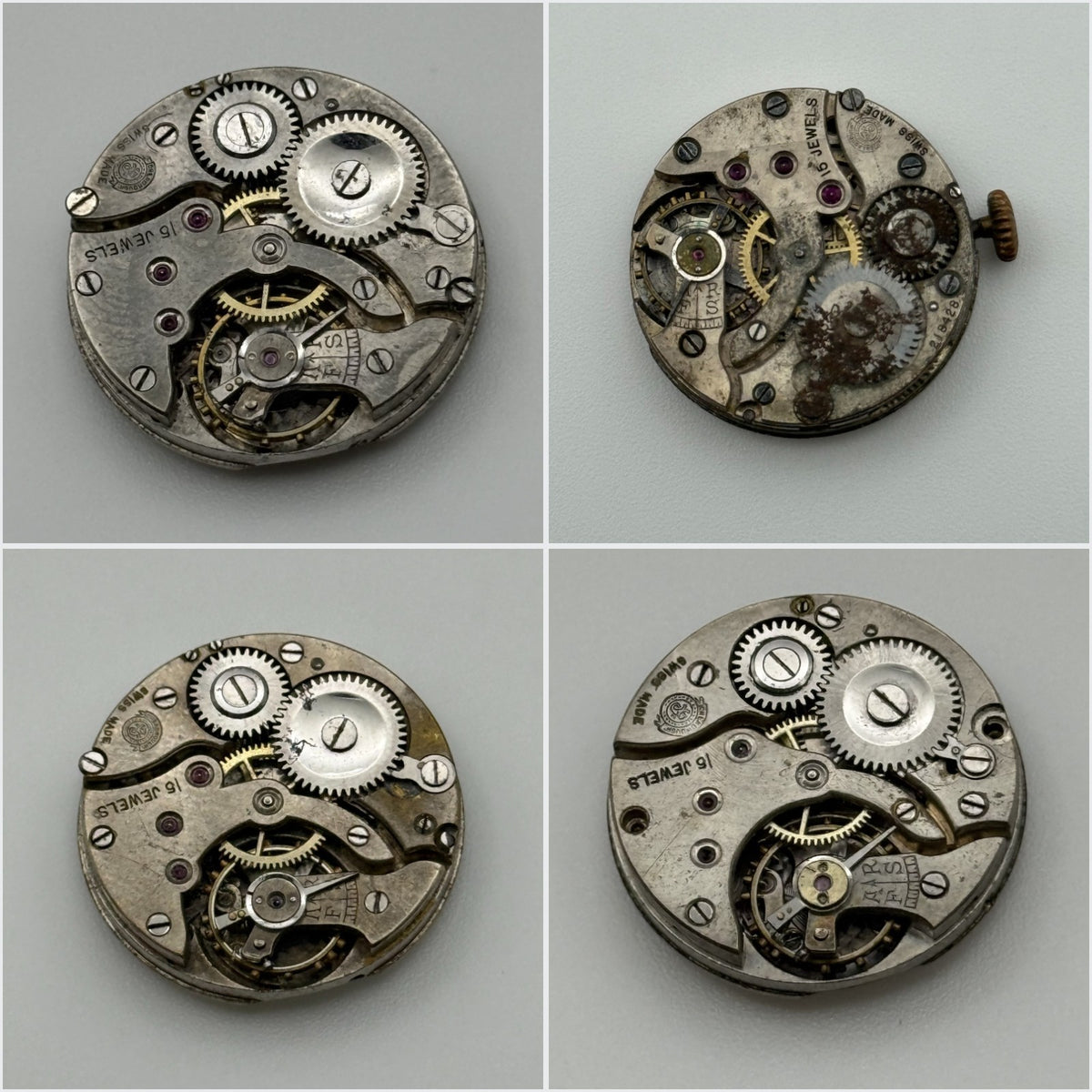 Record Dreadnaught Watch Movement - Parts/Repair - Select From Available Options