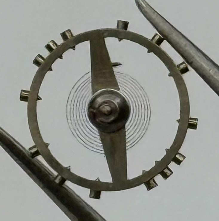 AS 415 Balance Wheel Complete And Spring 9¾’’’ Watch Movement Parts Vintage NOS