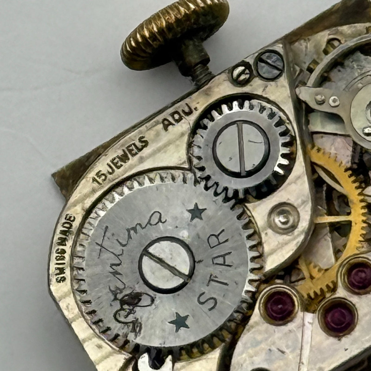 ETA Watch Movement Running Bentima 15 Jewels Swiss Manual Wind Parts 12.6mm