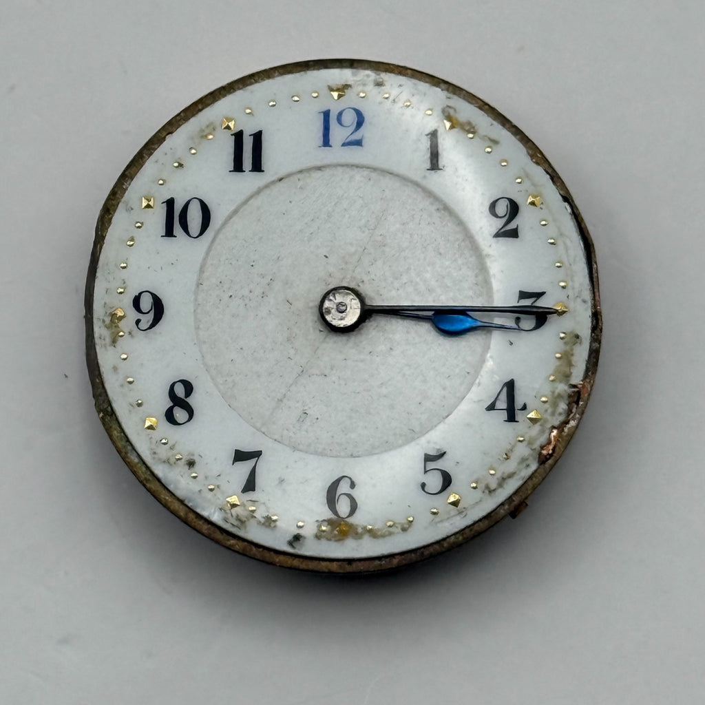 Unidentified Watch Movement Swiss Manual Wind Vintage Parts Repair 24.9mm