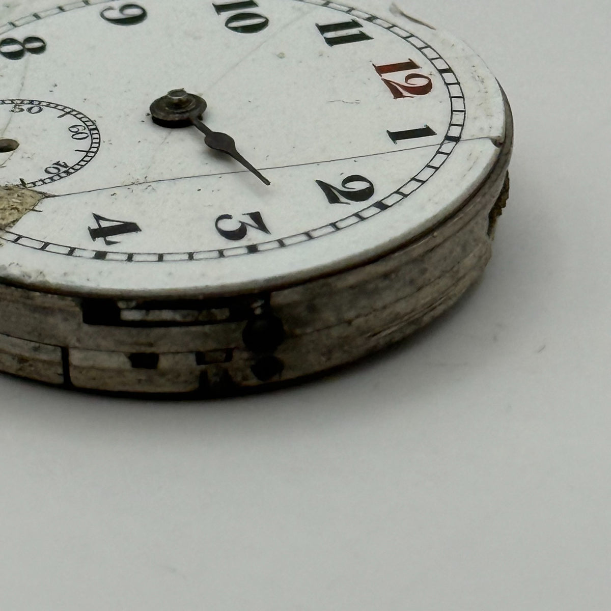 Pinnacle Trench Watch Movement Sub Seconds Red 12 Swiss Manual Wind Parts 28.8mm