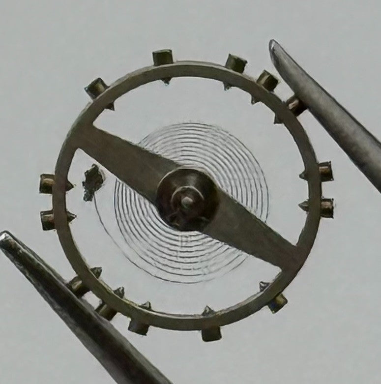 AS 970 Balance Wheel Complete And Spring 8¾’’’ Renata 27 M Watch Movement Parts