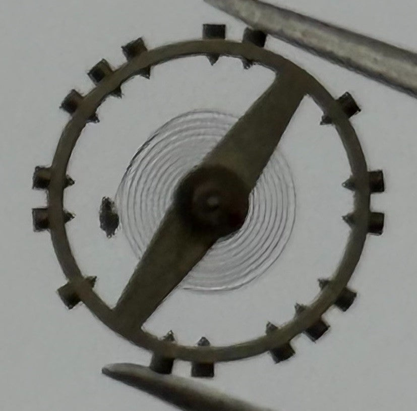 PUW 49 Balance Wheel Complete And Spring 5¼’’’ 371 Watch Movement Parts NOS