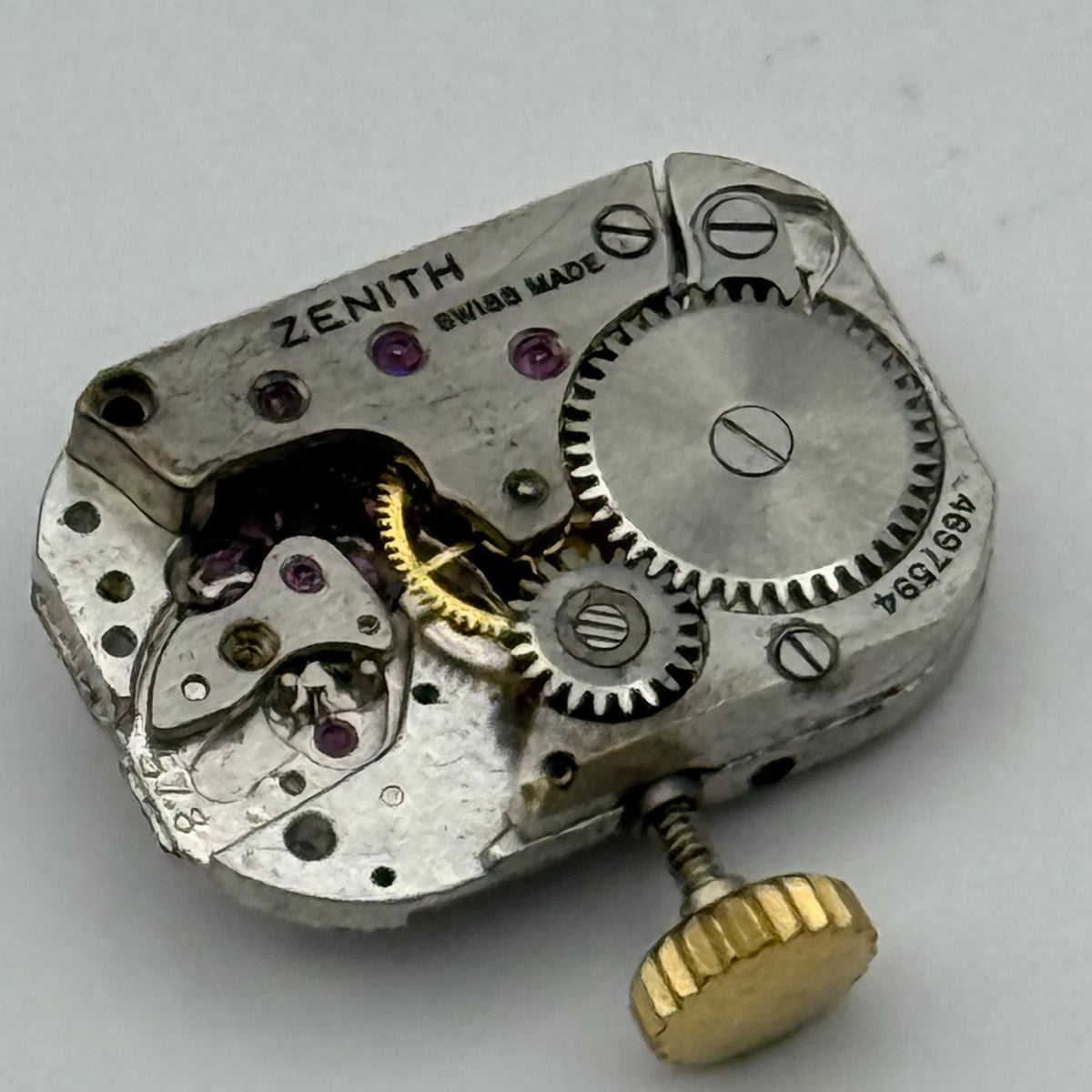 Zenith 57.8  Incomplete Watch Movement Ladies Vintage Swiss Parts Repair 11.7mm