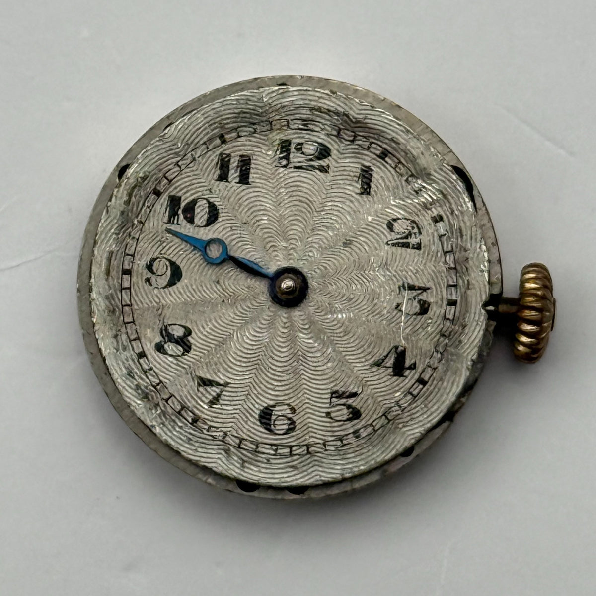 Unidentified Watch Movement 15 Jewels Swiss Manual Wind Parts Repair 19.7mm