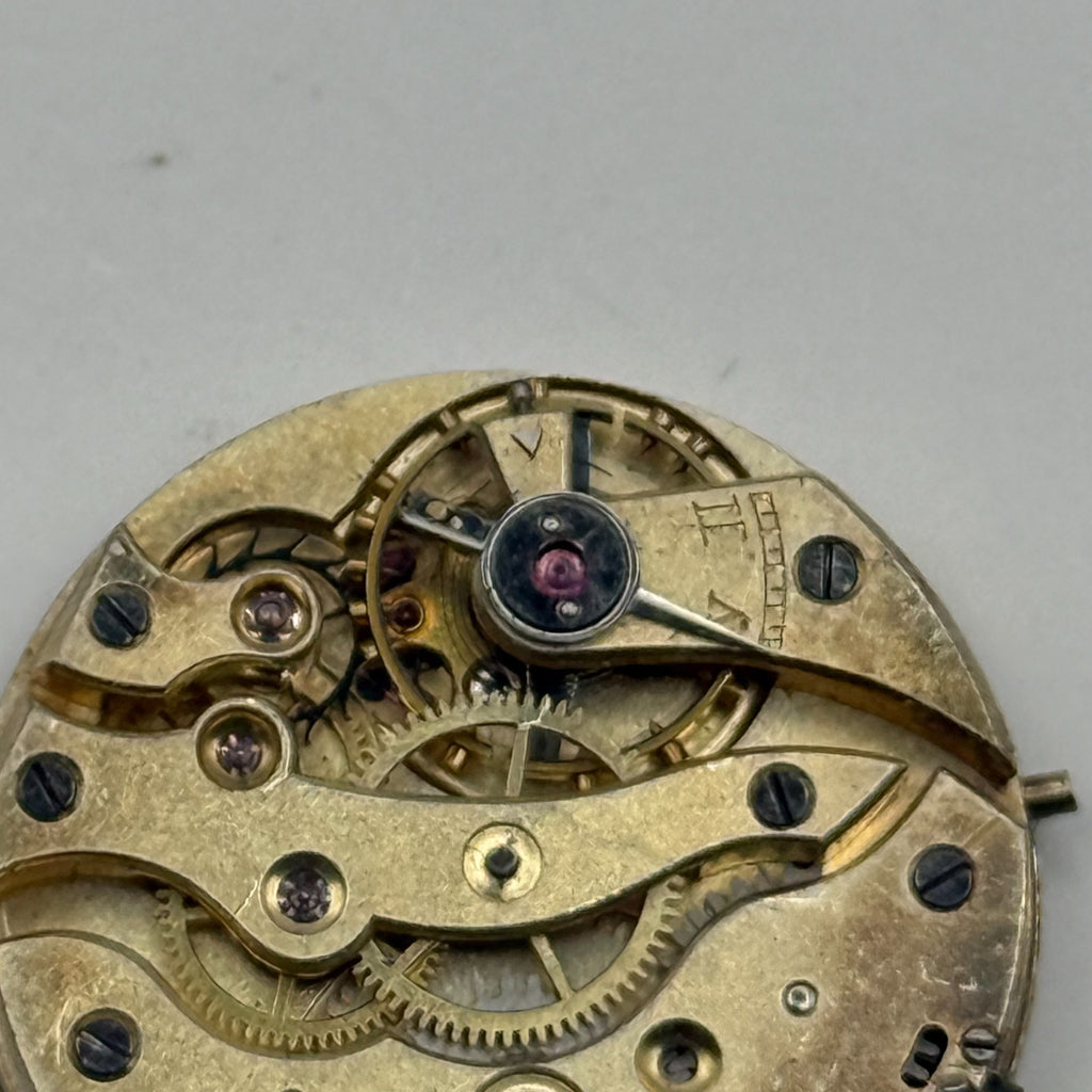 Habert Hype Pin Set Watch Movement Antique Red 12 Manual Wind Parts 25.1mm