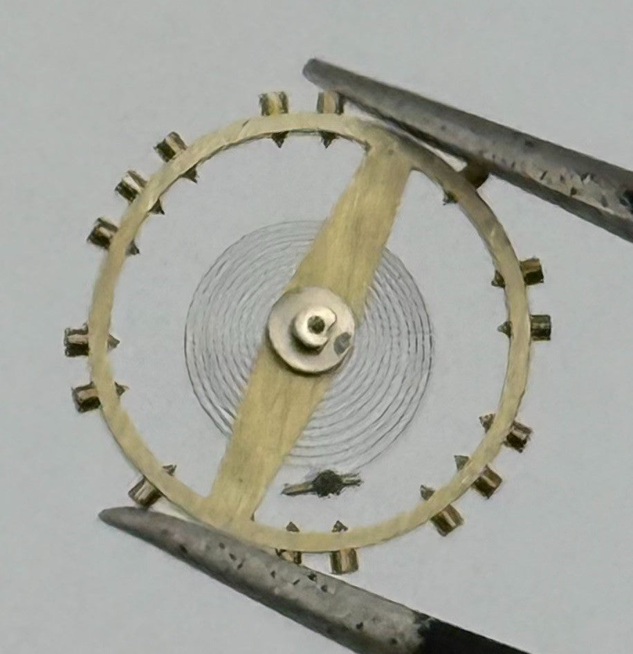 FHF 67 Balance Wheel Complete And Spring 10½’’’ Watch Movement Parts NOS