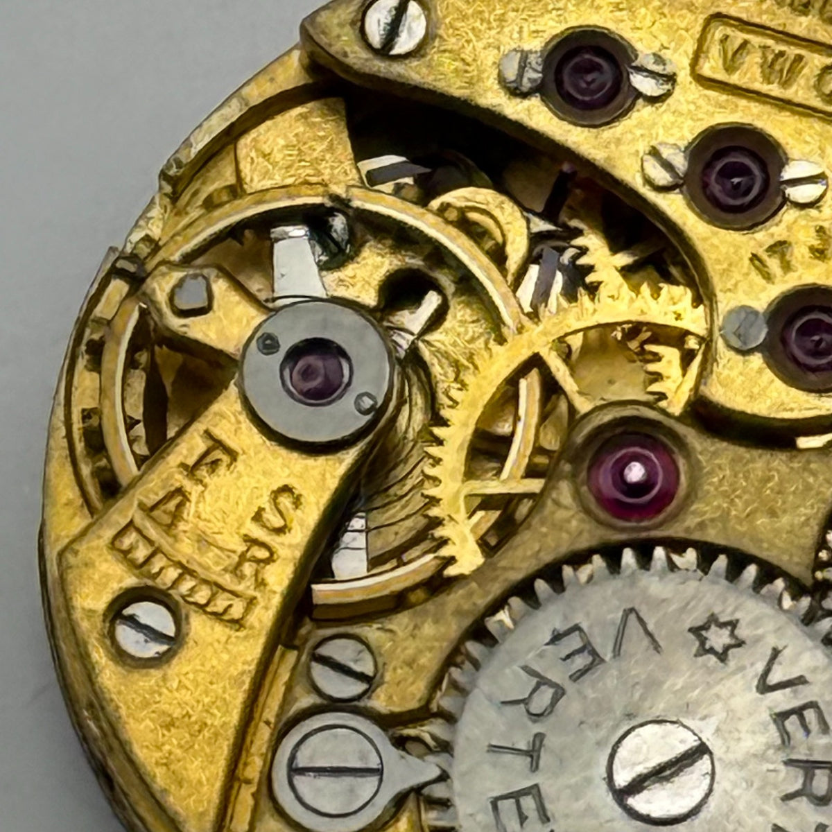 Vertex Revue VWC Watch Movement Swiss 17 Jewels Quality Parts Repair 19.7mm