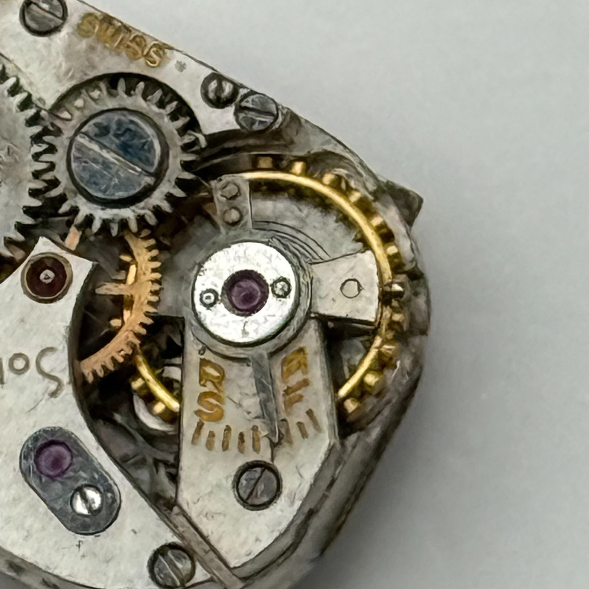 Solvil Watch Movement Paul Didisheim 17J Swiss Manual Wind Parts Repair 12.1mm