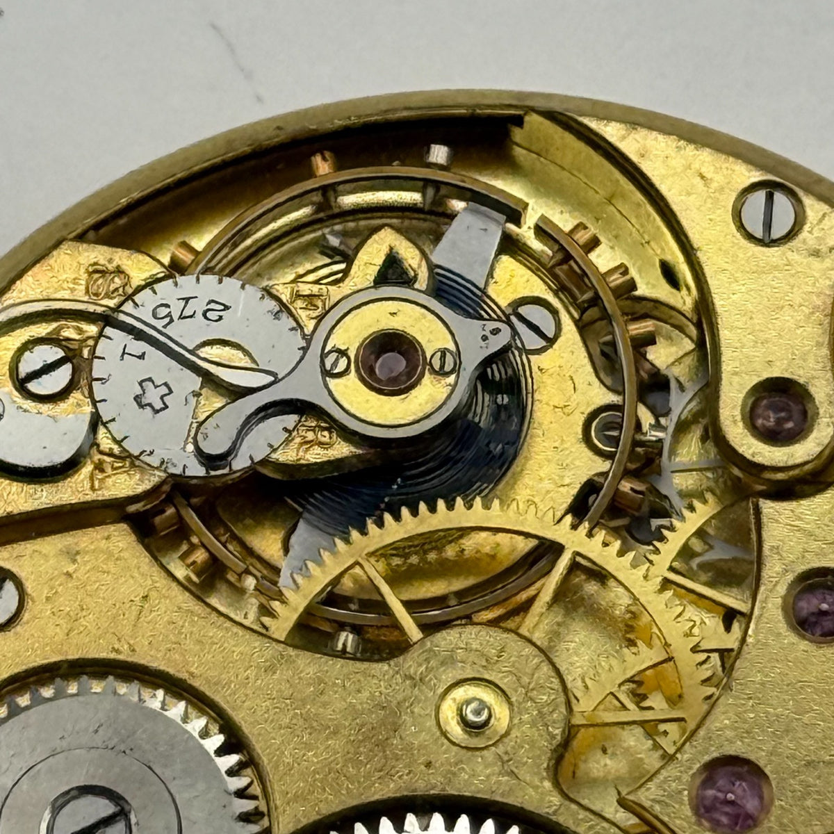 Zenith Pocket Watch Movement Open Face Patent 30751 October 18 1904 Parts 40.9mm