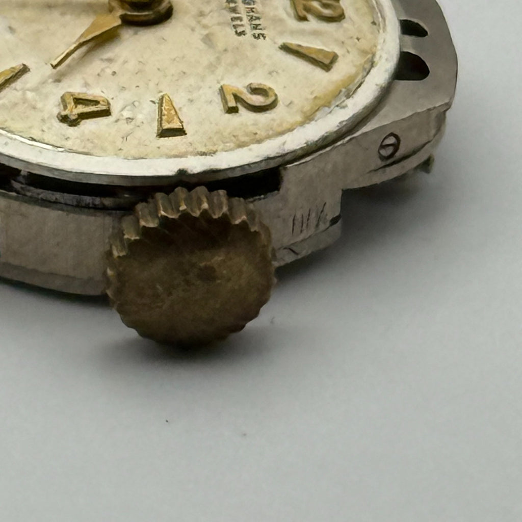 Junghans J73 Watch Movement Running Germany 15 Jewels Manual Wind Parts 15.2mm