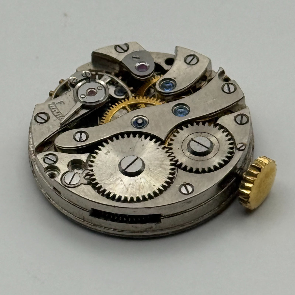 Hamilton & Inches Edinburgh Watch Movement Blue Jewels Sub Seconds Parts 21.9mm