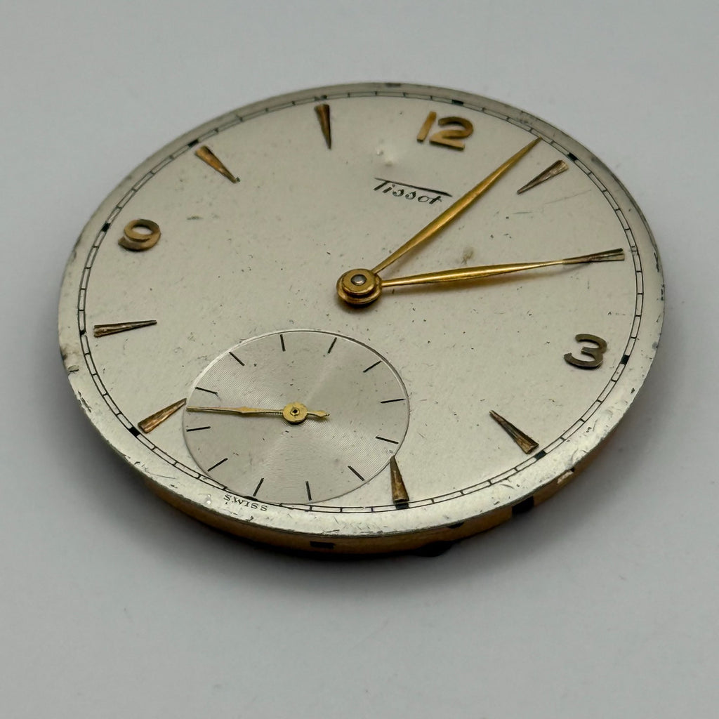 Tissot 38.2 Pocket Watch Movement Open Face 17 Jewels Sub Seconds Parts 38.2mm