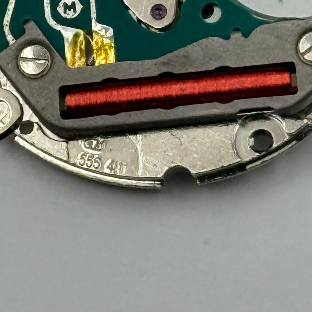 ETA 555.411 Watch Movement Running Quartz Swiss 5 Jewels Parts Repair 23.8mm