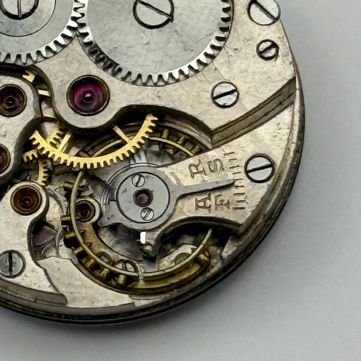 Stauffer SS & Co Trench Watch Movement Sub Seconds Swiss Parts 23.3mm