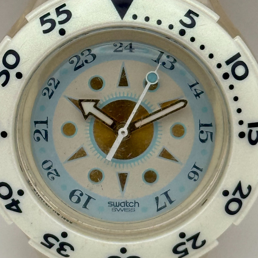 Vintage Swatch Scuba 200 Watch SDK126 Creme De La Creme 1996 Swiss 40mm Parts
