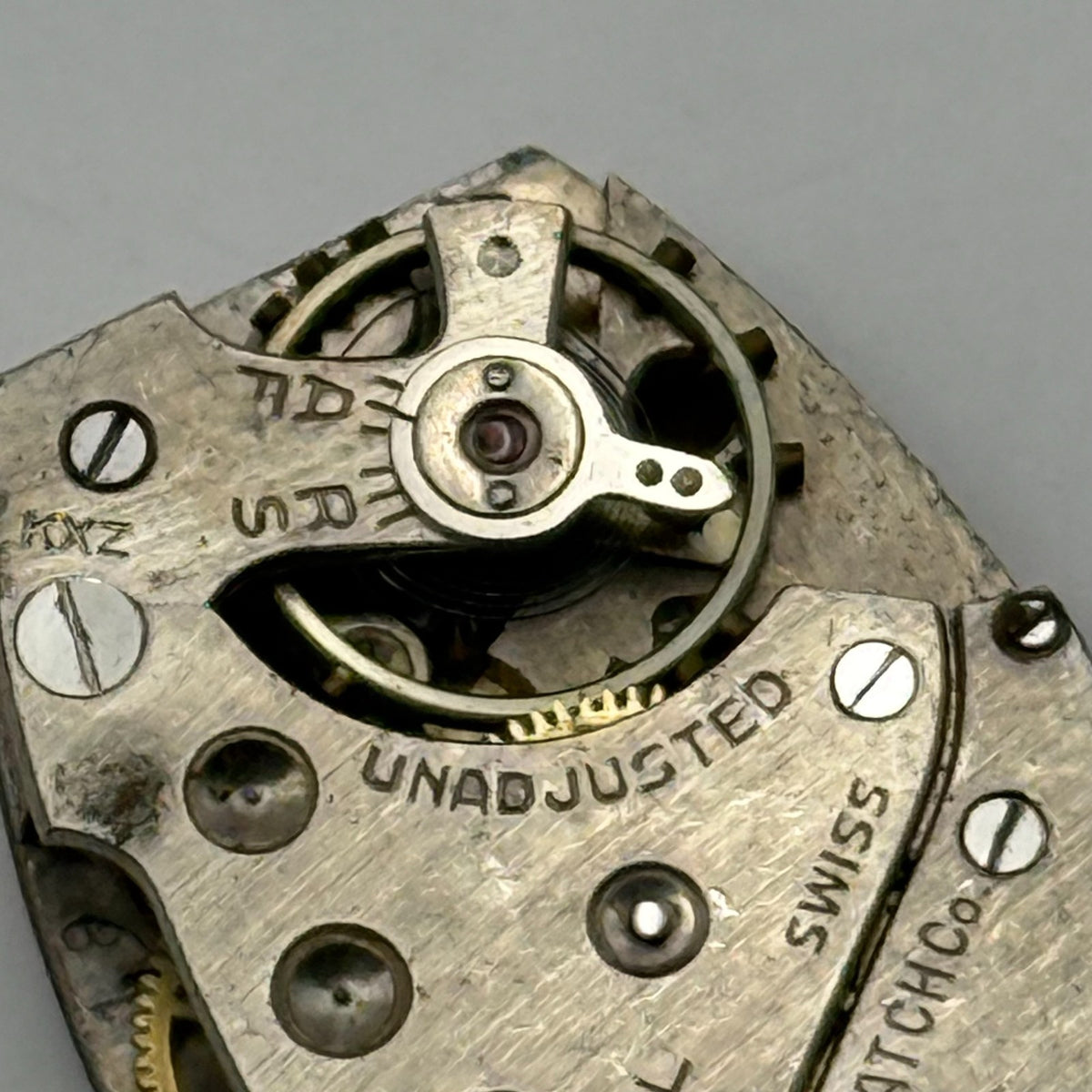 Kelton Model AL 10 Watch Movement Central Timex M10 Swiss 7 Jewels Parts 16.2mm