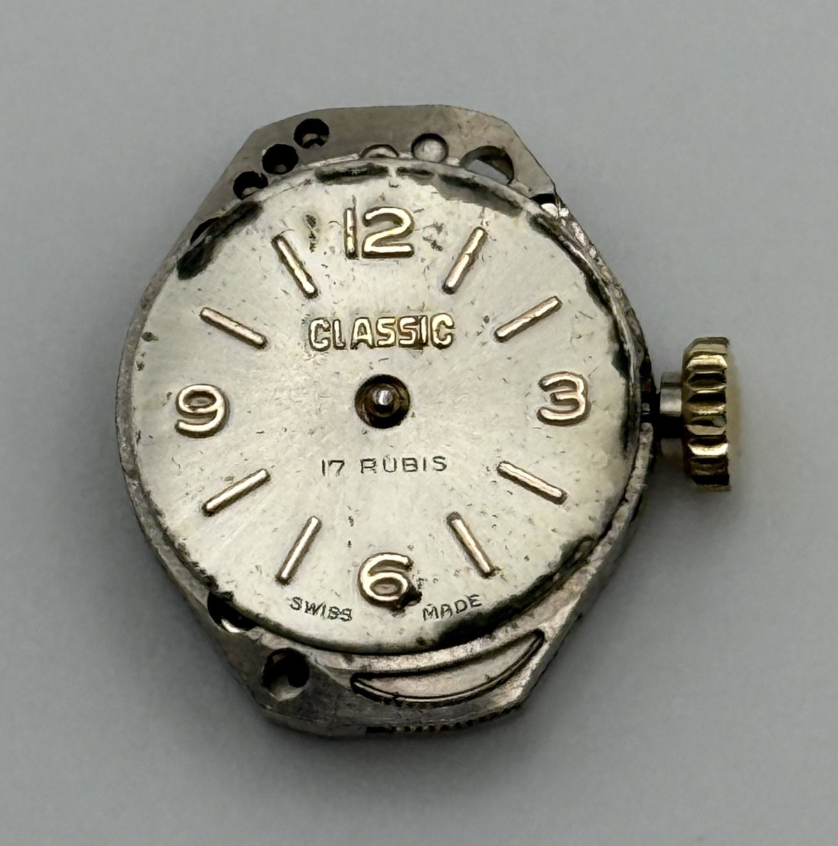 FHF 60 Rotary 955 Watch Movement - Running - For Parts / Repair
