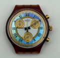 Vintage Swatch Chrono Watch SCF100 Romain 1994 ETA Quartz Swiss 40mm Parts 