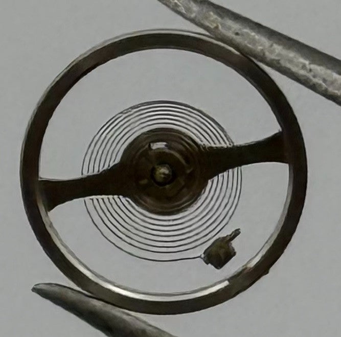 Oris 410 Balance Wheel Complete And Spring 5¼’’’ 330 M Watch Movement Parts NOS